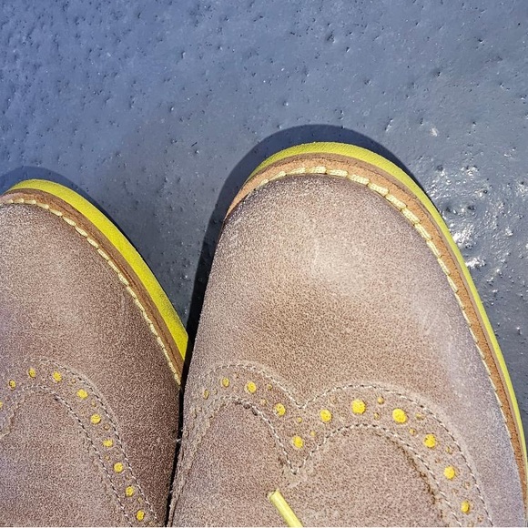 Cole Haan  Tan and Yellow Oxfords - Picture 5 of 8